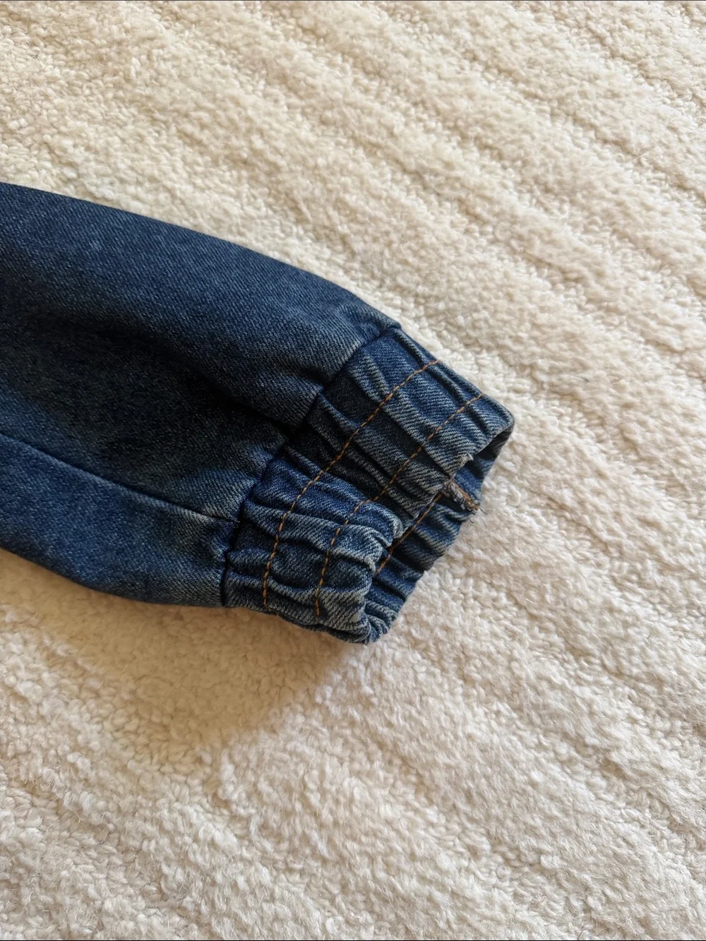 Vintage Denim Bomber Jacket - Picture 6 of 7